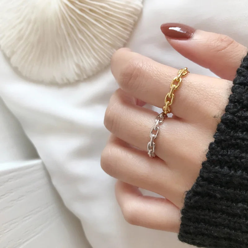 Gold Chain Ring