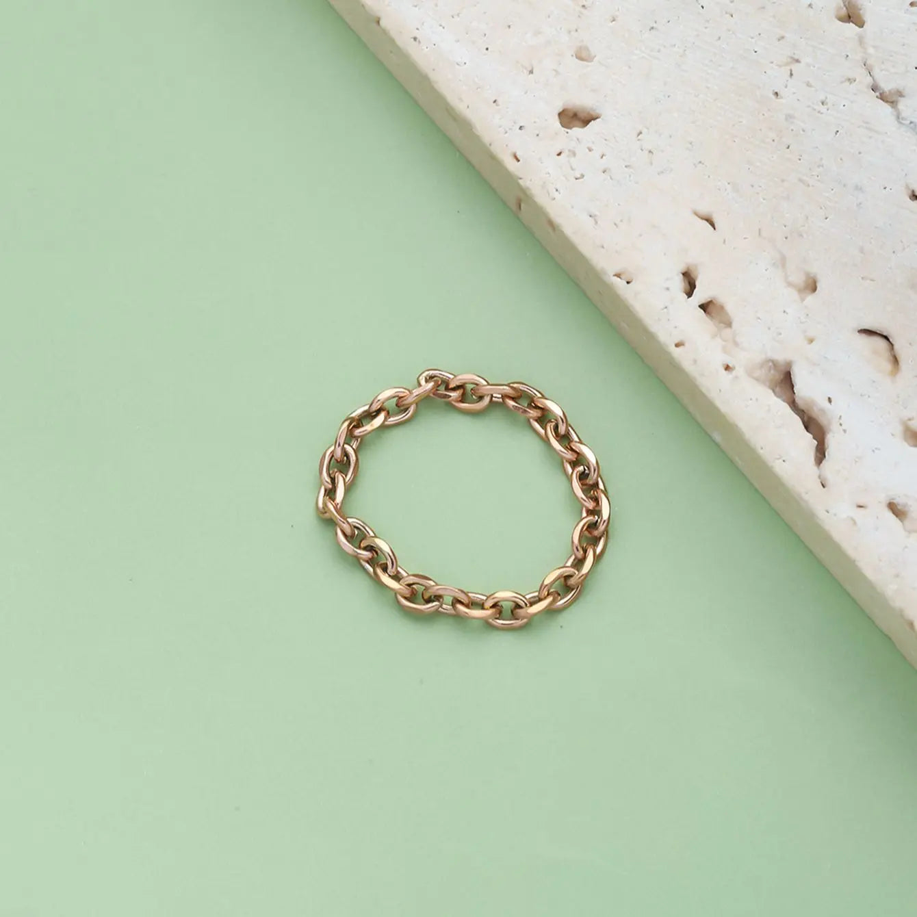 Gold Chain Ring