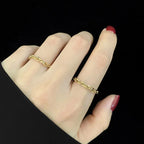 Gold Chain Ring