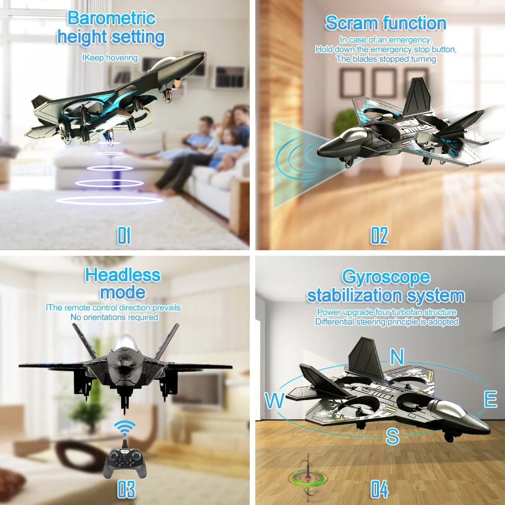 L0712 RC Glider – Beginner-Friendly Plane with Gravity Sensor & LED