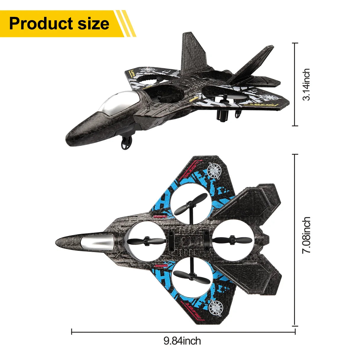 L0712 RC Glider – Beginner-Friendly Plane with Gravity Sensor & LED