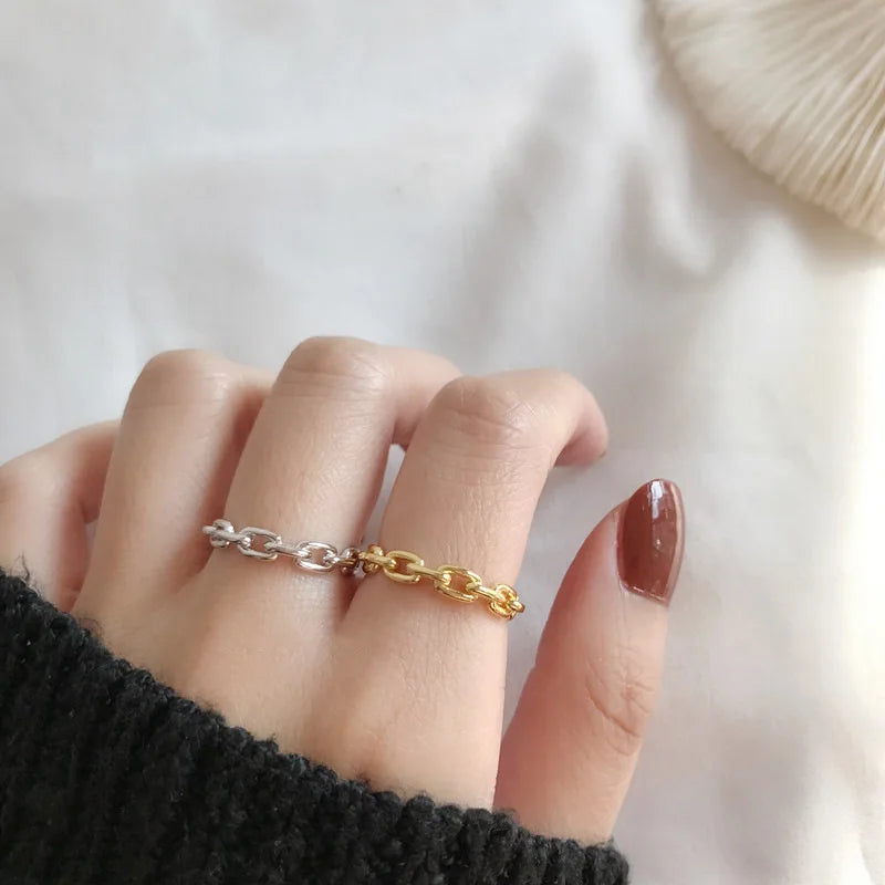 Gold Chain Ring